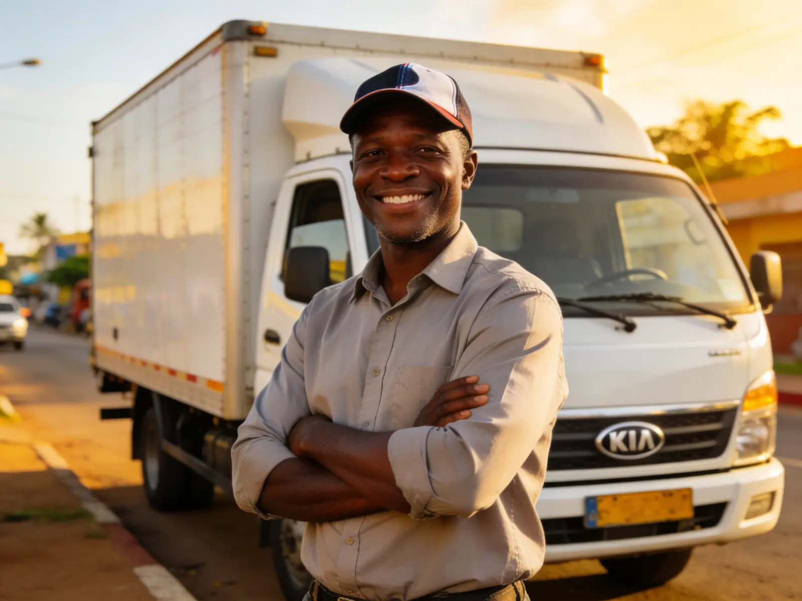 SONKA driver with his cargo truck